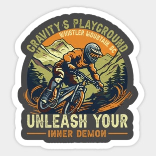 Unleash Your Inner Demon - Gravity's Playground Sticker